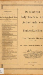 Ergebnisse der in dem Atlantischen Ocean von Mitte Juli bis Anfang November 1889 ausgeführten Plankton-Expedition der Humboldt-Stiftung. Auf Frund von gemeinschaftlichen Untersuchungen einer Reihe von Fach-Forschern Bd.2.H.d._cover