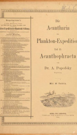 Ergebnisse der in dem Atlantischen Ocean von Mitte Juli bis Anfang November 1889 ausgeführten Plankton-Expedition der Humboldt-Stiftung. Auf Frund von gemeinschaftlichen Untersuchungen einer Reihe von Fach-Forschern Bd.3.L.f.B_cover