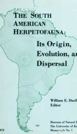 The South American herpetofauna : its origin, evolution, and dispersal_cover