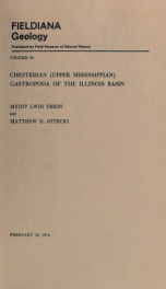 Chesterian (Upper Mississippian) Gastropoda of the Illinois basin Fieldiana, Geology, Vol.34_cover