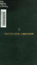 A traveller's thoughts; or, Lines suggested by a tour on the continent_cover