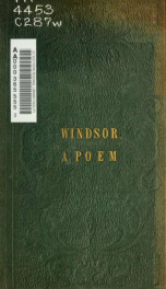 Windsor: a poem, historical and imaginative_cover