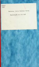 Explorao do rio Ik, 1912-1913. Relatorio apresentado ao Sr. Coronel de Engenharia Candido Mariano do Silva Rondon, chefe do commissô_cover