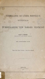 Turbellaria ad litora Norvegiae occidentalia. Turbellarier ved Norges vestkyst, af Olaf S. Jensen_cover