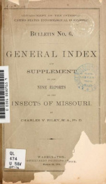 General index and supplement to the nine reports on the insects of Missouri_cover