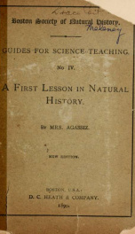 A first lesson in natural history_cover