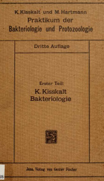 Praktikum der bakteriologie und protozoologie v.1_cover