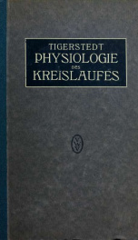 Die Physiologie des Kreislaufes Bd. 1_cover