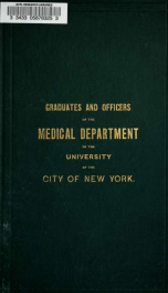 Catalogue of the graduates and officers of the Medical Department. December, 1879_cover