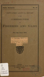 Annual report of the Commissioners on Fisheries and Game_cover