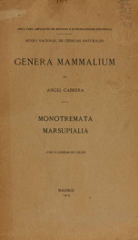 Genera mammalium_cover