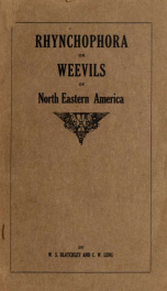 Rhynchophora or weevils of north eastern America_cover