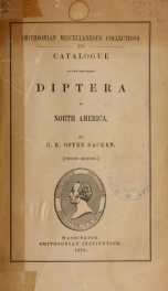 Catalogue of the described Diptera of North America_cover