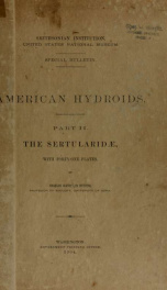 American hydroids .. pt.2_cover