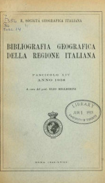 Bibliografia geografica della regione italiana 14_cover