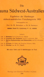 Die Fauna südwest-Australiens. Ergebnisse der Hamburger südwest-australischen Forschungsreise 1905 Bd. 2,Lfr.9-13_cover