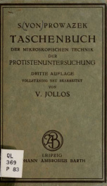 Taschenbuch der mikroskopischen Technik der Protistenuntersuchung_cover