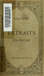 Extraits en prose de Voltaire : publiés avec une introduction et des notes / par L. Brunel_cover