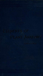 Elements of plant anatomy;_cover