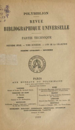 Polybiblion; revue bibliographique universelle v.57 n.11_cover