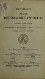 Polybiblion; revue bibliographique universelle v.57 n.09_cover