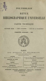 Polybiblion; revue bibliographique universelle v.57 n.05_cover