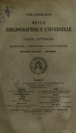 Polybiblion; revue bibliographique universelle v.56 n.03_cover