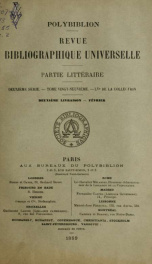 Polybiblion; revue bibliographique universelle v.55 n.02_cover