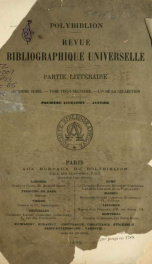 Polybiblion; revue bibliographique universelle v.55 n.01_cover