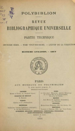 Polybiblion; revue bibliographique universelle v.78 n.08_cover