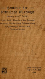 Handbuch der technischen Mykologie; für technische Chemiker, Nahrungsmittelchemiker, Gärungstechniker, Agrikulturchemiker, Landwirte, Kulturingenieure, Fortswirte und Pharmaceuten 5_cover