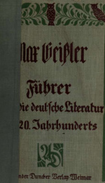 Führer durch die deutsche Literatur des zwanzigsten Jahrhunderts_cover