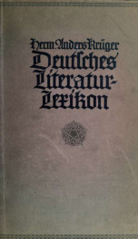 Deutsches Literatur-Lexikon; biographisches und bibliographisches Handbuch mit Motivübersichten und Quellennachweisen_cover