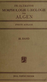 Morphologie und Biologie der Algen Band III_cover