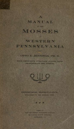 A manual of the mosses of western Pennsylvania_cover