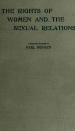 The rights of women and the sexual relations_cover