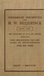 Verzamelde geschriften van M. W. Beijerinck ter gelegenheid van zijn 70sten verjaardag, met medewerking der Nederlandsche regeering uitgegeven door zijne vrienden en vereerders 6_cover