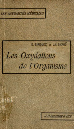 Les oxydations de l'organisme (oxydases)_cover