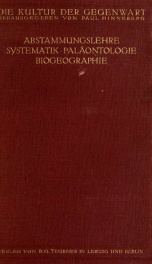 Abstammungslehre, Systematik, Paläontologie, Biogeographie;_cover