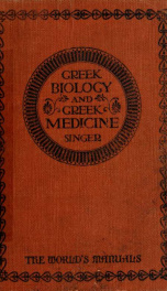 Greek biology and Greek medicine_cover