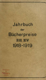 Jahrbuch der Bücherpreise; Ergebnisse der Versteigerungen in Deutschland, Österreich, Holland, der Schweiz, Skandinavien, der Tschechoslowakei, Ungarn 13-14_cover