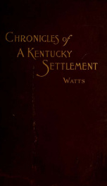 Chronicles of a Kentucky settlement_cover