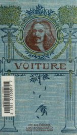 Voiture. Elégies. stances, sonnets, ... Biographie, bibliographie et pages choisies par Alphonse Séché_cover