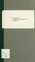 Les ressources de l'esprit, comédie en cinq actes en vers. [Les mariages, comédie en un acte en prose.]_cover