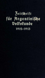 Zeitschrift für argentinische Volks- und Landeskunde 2_cover