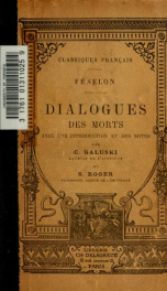 Dialogues des morts. Avec une introd. et des notes par C. Galusky et S. Roger_cover