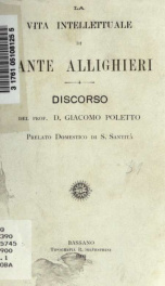 La vita intellettuale di Dante Allighieri_cover