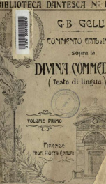 Commento edito e inedito sopra la Divina Commedia (testo di lingua) 1_cover