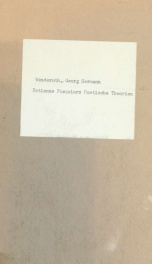 Estienne Pasquiers poetische Theorien und seine Tätigkeit als Literarhistoriker_cover