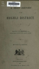 A brief history of the Hughli district_cover